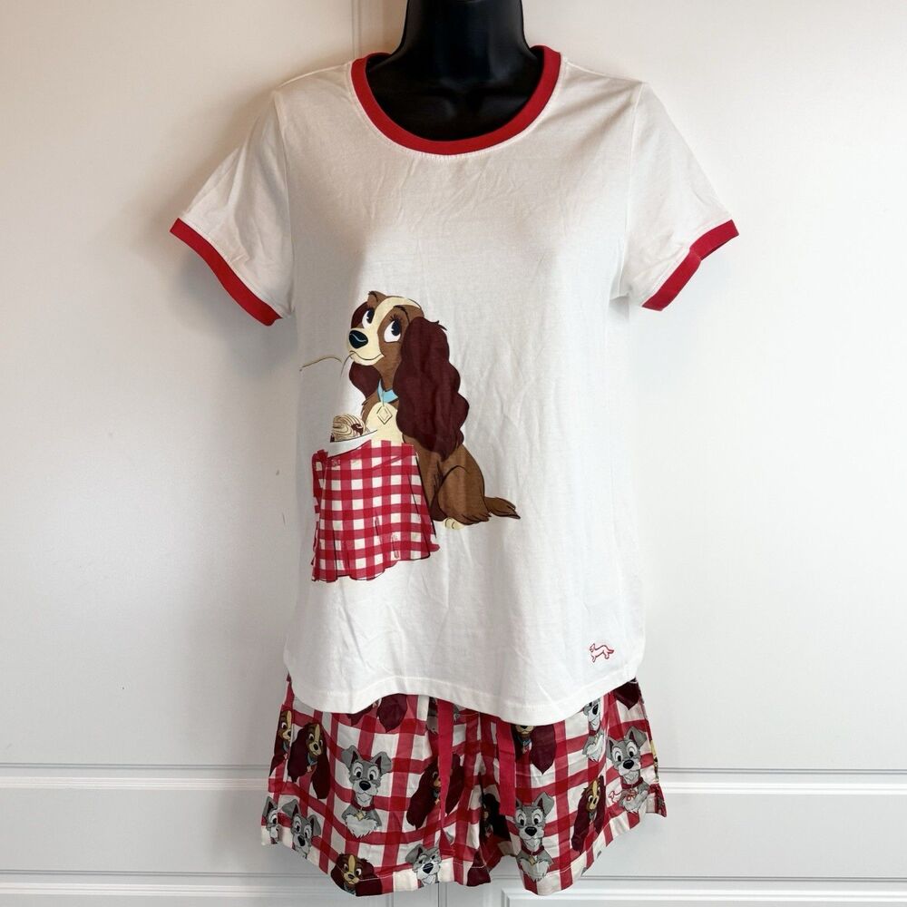 Peter Alexander Disney Lady & The Tramp Size XS Pajama Shorts Set